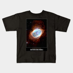 High Resolution Astronomy Southern Ring Nebula NGC 3132 Kids T-Shirt